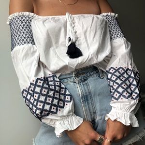 Rebecca Minkoff Off The Shoulder Top